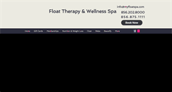 Desktop Screenshot of myfloatspa.com